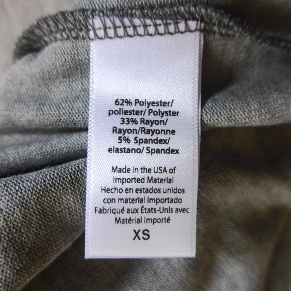 NWT Beyond Yoga Women’s XS Favorite Raglan Crew Pullover Grey Print - Picture 10 of 11